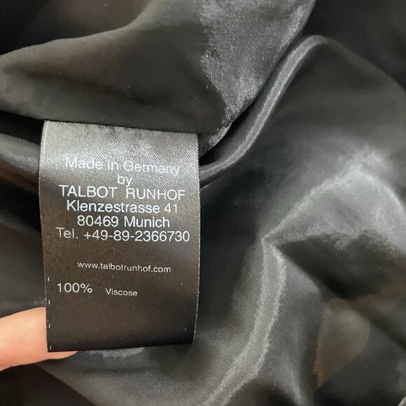 Talbot‎ Runhof Women's Black Bodycon Long Dress Size 2 Stretchy Pret Statement - Picture 14 of 16